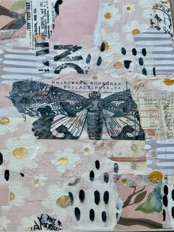 march 7th collage and paper making class