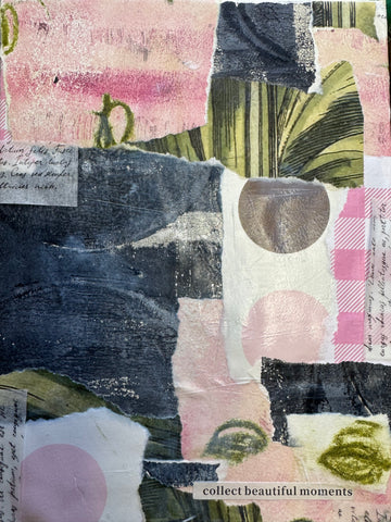 march 7th collage and paper making class