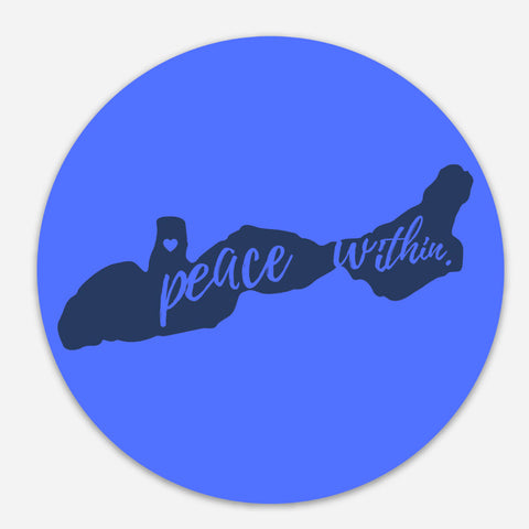 Peace within on lake Geneva Sticker
